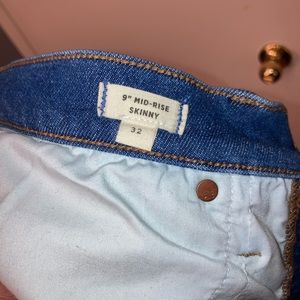 Madewell Classic Blue Skinny Jeans 32